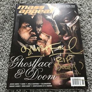 Mass Appeal Magazine Ghostface Killah & MF DOOM Signed Autographed Wu-Tang
